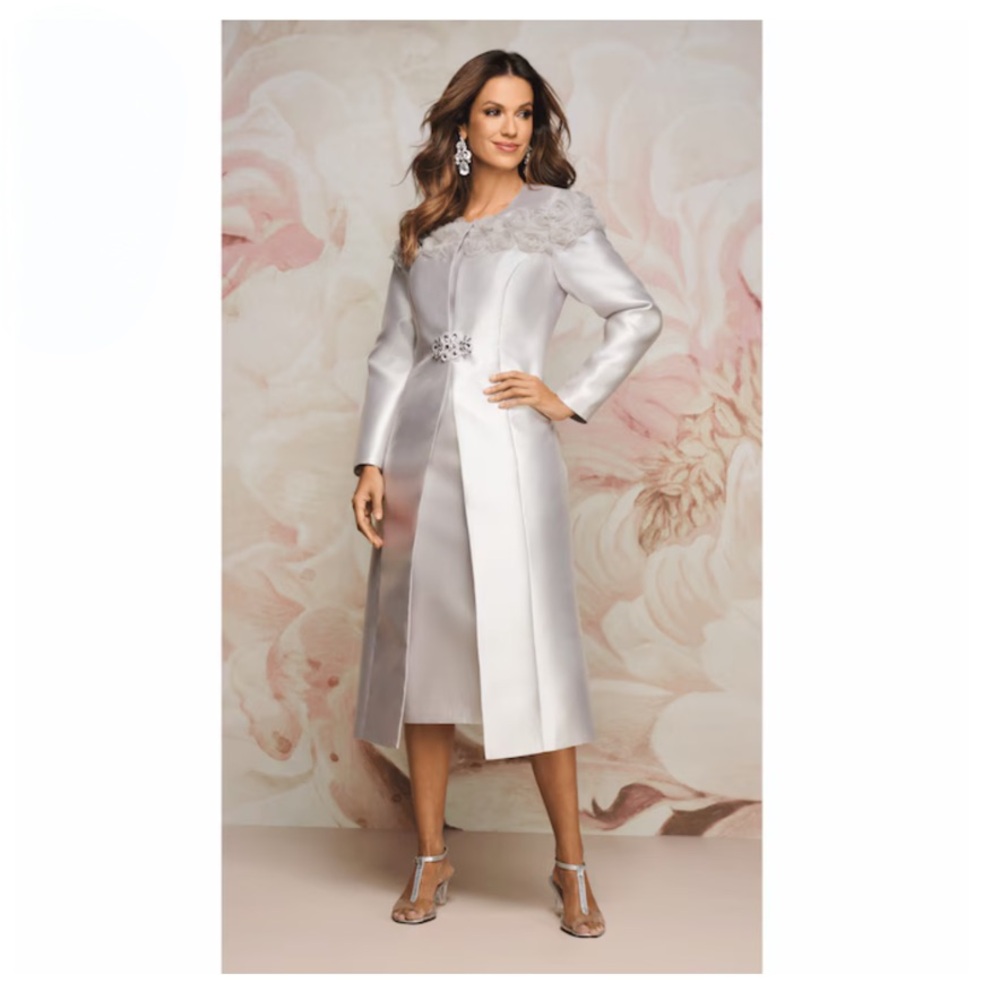 Midnight Velvet Silver Midi Dress